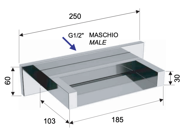 Излив настенный Remer 359ZC