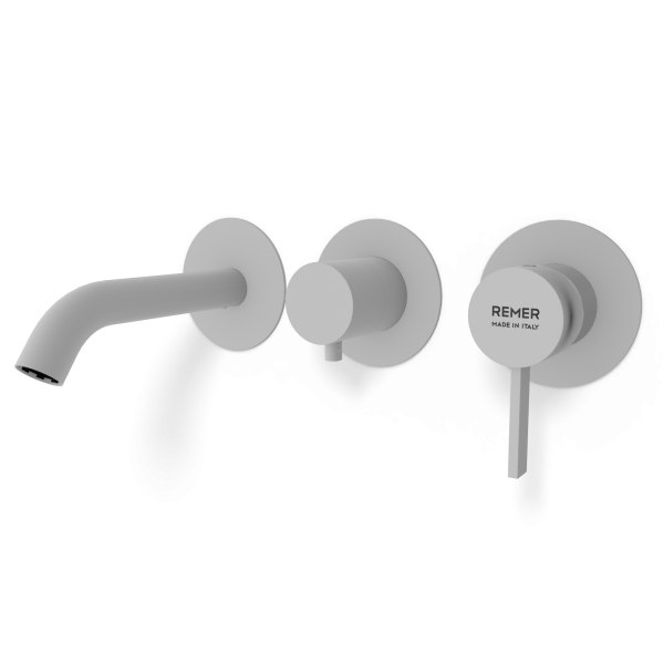 Смеситель для ванны Remer Metrica MC54D3PWBBO, белый матовый