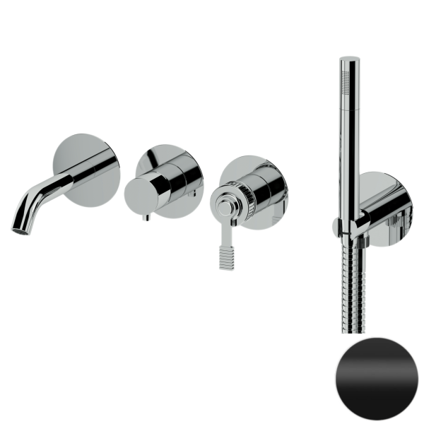 Смеситель для ванны Remer Atelier AL53D2PWBNO, черный матовый