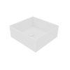 Раковина накладная 33х35 см GSG Ceramic Design Box BXLA33001, белый матовый