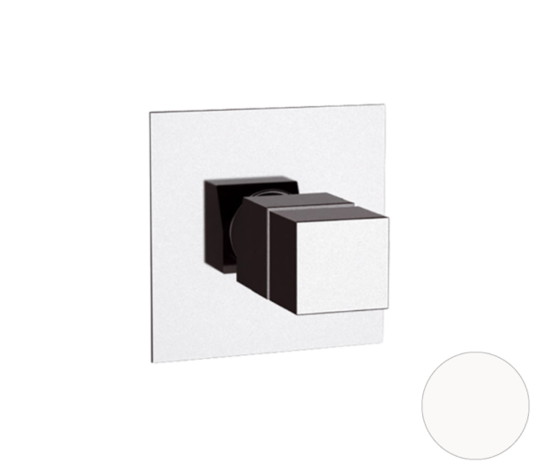 Смеситель термостатический для душа Remer Q-Elegance QT30BO, белый матовый