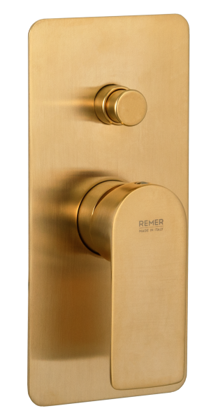 Смеситель для душа Remer Infinity I09KBBG, золото брашированное