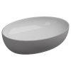 Раковина накладная биколор 55x42 см GSG Ceramic Design Easy EALAVOV55BI000/038, White/Fumo Matt
