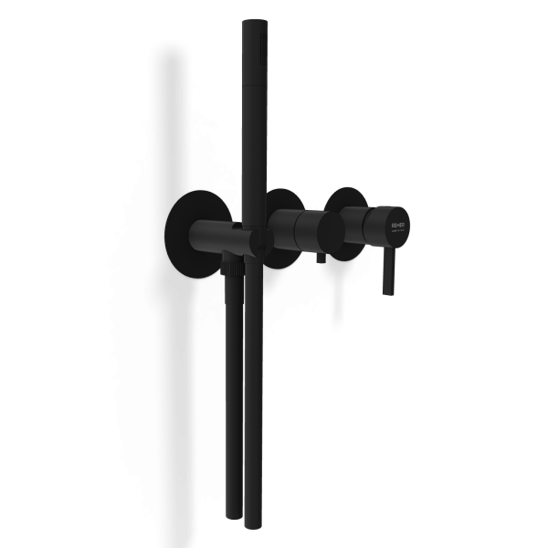 Смеситель для душа Remer Metrica MC97D2PNO, черный матовый