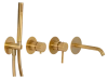 Смеситель для ванны Remer X Style X96S03ROXXBG, золото брашированное