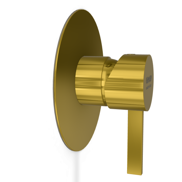 Смеситель для душа Remer Metrica MC30LGP, золото глянцевое PVD