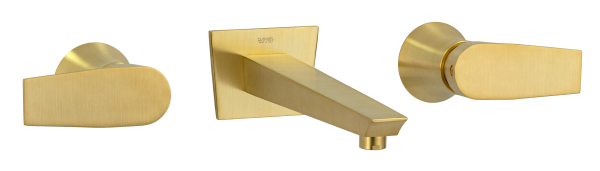 Смеситель для раковины Daniel Diva DV5022DP, золото брашированное