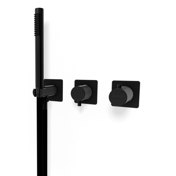 Смеситель для душа Remer X Style XT97D3QPWBGM, оружейная сталь PVD