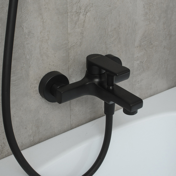 Смеситель для ванны Mariani Artic B14212AT00, черный матовый