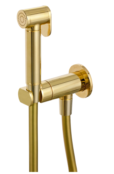 Гигиенический душ со смесителем Remer X Style N64WDO, золото глянцевое