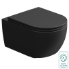 Чаша подвесного унитаза со смывом Eco Clean (торнадо) и креплением GSG Ceramic Design Like RULKWCSOEC003FI, черный матовый