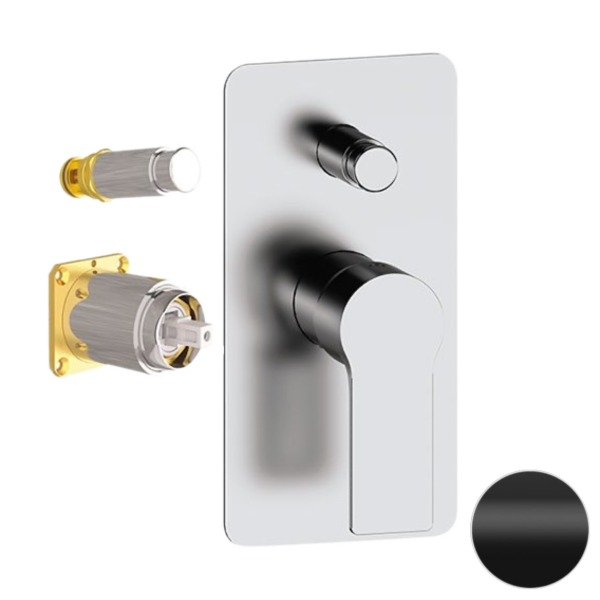 Смеситель для душа Remer Energy EY09KBNO, черный матовый