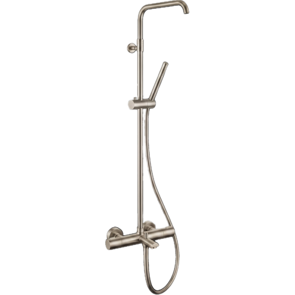 Душевая система термостатическая с изливом без верхнего душа Remer Elegance EQ34A7MCSSOFXV, сталь