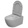 Чаша подвесного унитаза биколор со смывом Eco Clean (торнадо) GSG Ceramic Design Like LKWCSOECBI000/033, White/Perla Matt