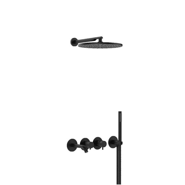 Душевая система Mariani Next B1417HNXP3TB30, черный матовый