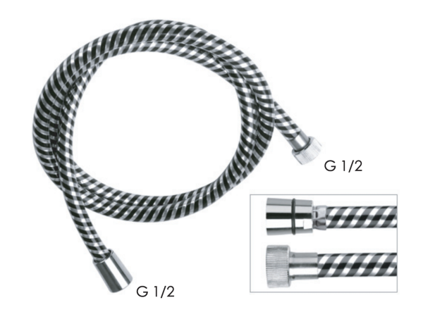 Шланг для душа ПВХ 150 см Remer 332CNNC150