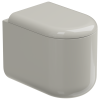 Чаша приставного унитаза Eco Clean (торнадо) GSG Ceramic Design Petra PEWC01EC013P, пергамон глянцевый