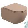Чаша подвесного унитаза биколор со смывом Eco Clean (торнадо) GSG Ceramic Design Like LKWCSOECBI000/032, White/Cipria Matt