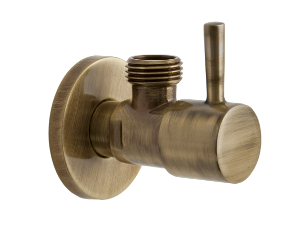 Запорный вентиль 1/2*1/2 Remer 128L1212VO, состаренная латунь