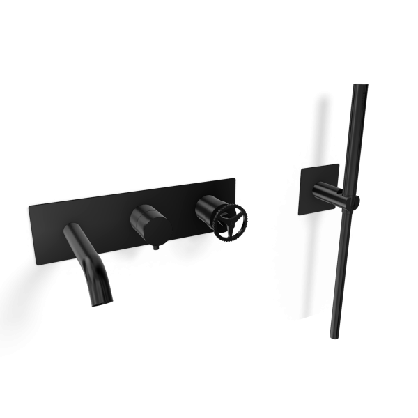 Смеситель для ванны Remer Chrono CH53D2WBCFP, черный брашированный хром