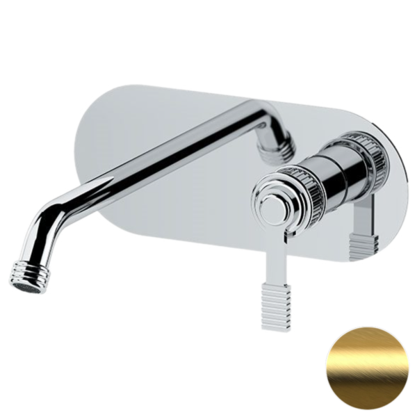 Смеситель для раковины Remer Atelier AL15WBBG, золото брашированное