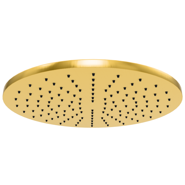 Верхний душ 30 см с шарнирным соединением Remer 359MM30BGX, золото брашированное