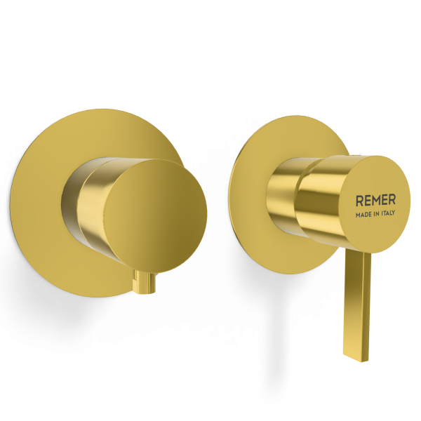 Смеситель для душа Remer Metrica MC93ZPWBDO, золото глянцевое