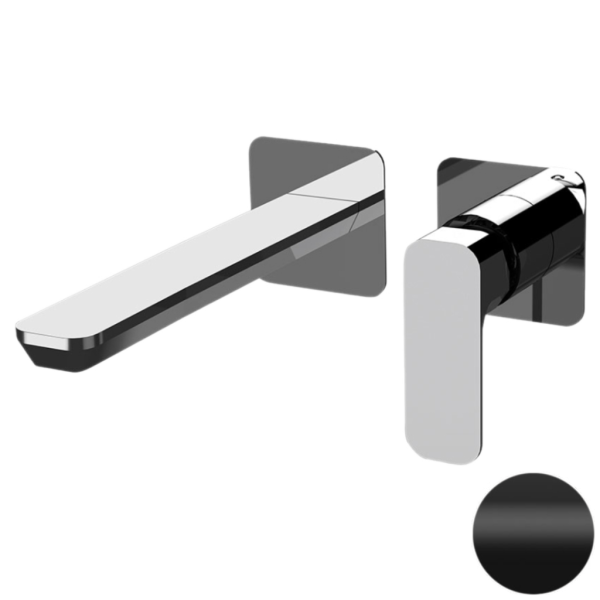 Смеситель для раковины Daniel Tiara TA632PL15, чёрный матовый