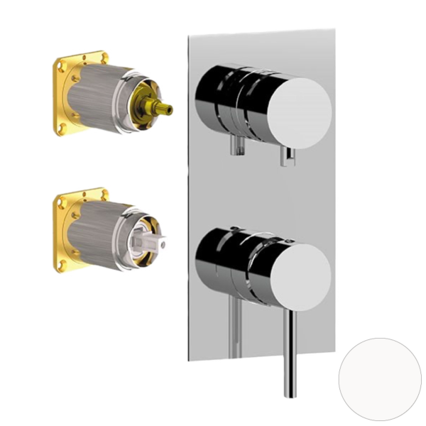 Смеситель для душа Remer X Style X93QKBBO, белый матовый