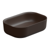 Раковина накладная 60x42 см GSG Ceramic Design Hit! HILAVRE60035, Cacao Matt