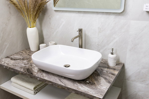 Смеситель для раковины Mariani Next A16398NS12, нержавеющая сталь