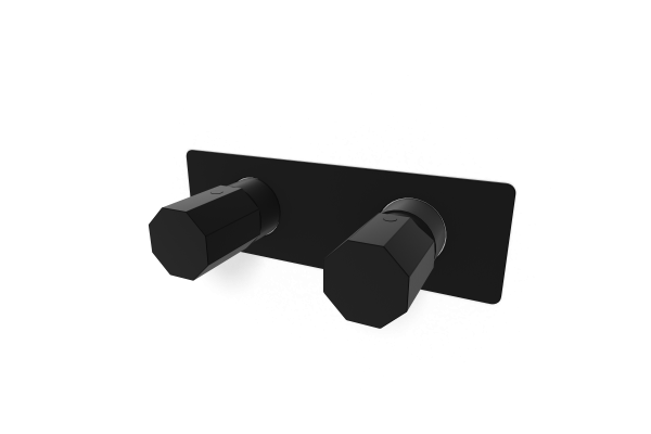 Смеситель для душа Remer Ottagono ON93ZWBNO, черный матовый