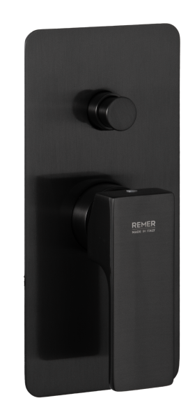 Смеситель для душа Remer Absolute AU09KBCFP, чёрный брашированный хром