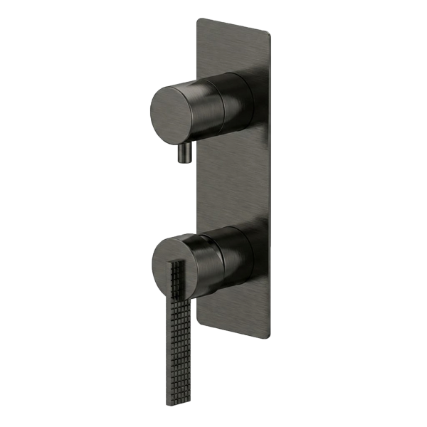 Смеситель для душа Daniel Club ANC612D2WBGM, оружейная сталь PVD