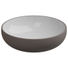 Раковина накладная биколор 45 см GSG Ceramic Design Easy EALAVRO45BI000/029, White/Tortora Matt