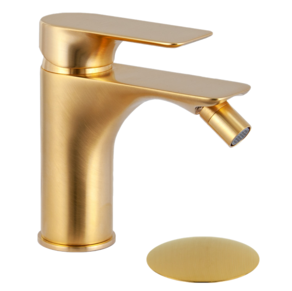 Смеситель для биде Remer Infinity I20BG, золото брашированное