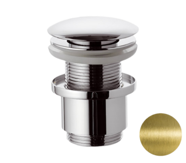 Донный клапан без перелива 1”1/4 Remer 904CC2114VO, латунь состаренная