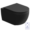 Чаша подвесного унитаза биколор GSG Ceramic Design Like LKWCSOBI000/003, White/Black Matt