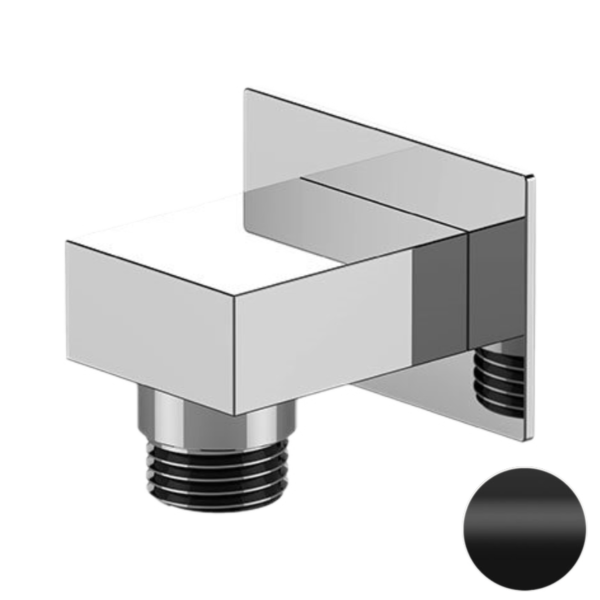 Шланговое подключение для душа Remer 309WNO, черный матовый