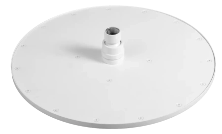 Верхний душ 30 см с шарнирным соединением Remer 359MM30BOX, белый матовый