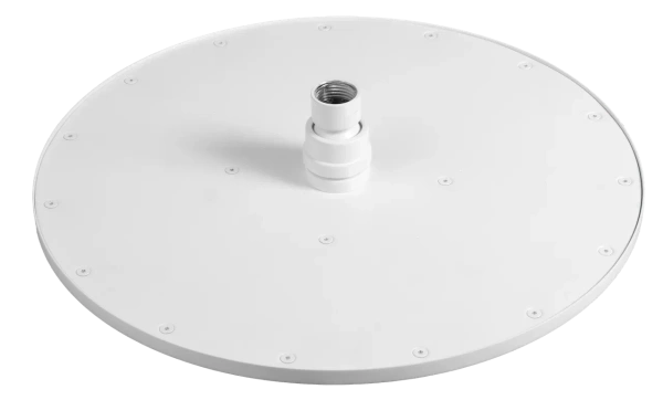 Верхний душ 30 см с шарнирным соединением Remer 359MM30BOX, белый матовый