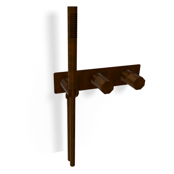 Смеситель для душа Remer Ottagono ON97D2WBBR, бронза масляная