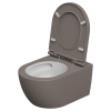 Чаша подвесного унитаза биколор со смывом Eco Clean (торнадо) GSG Ceramic Design Like LKWCSOECBI000/029, White/Tortora Matt