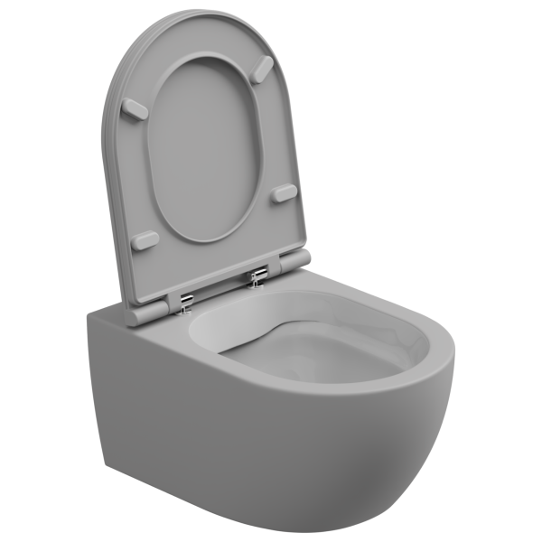 Чаша подвесного унитаза биколор GSG Ceramic Design Like LKWCSOBI000/033, White/Perla Matt