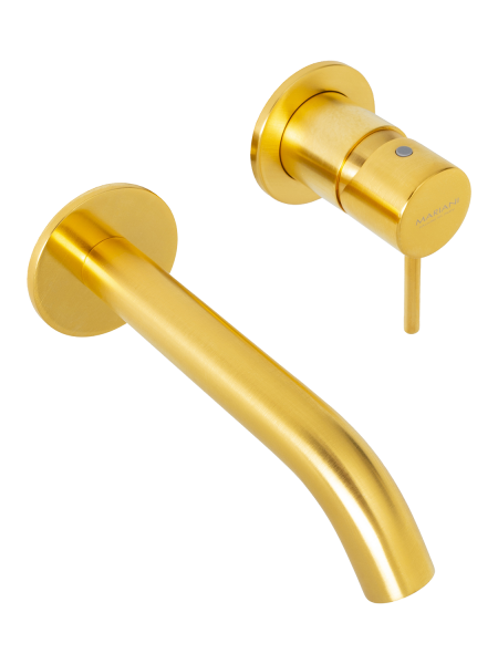 Смеситель для раковины Mariani Next B22565NSP, золото брашированное