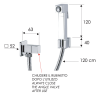 Гигиенический комплект с запорным вентилем Remer 332RES