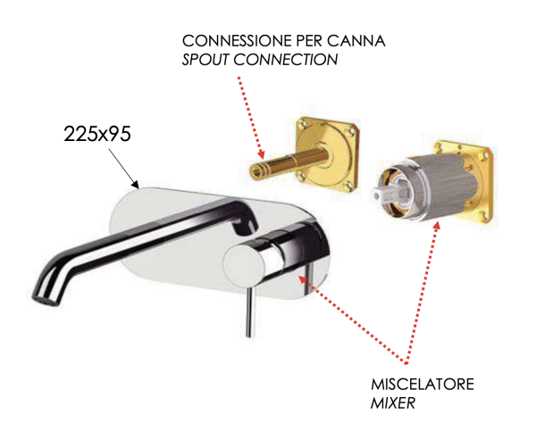 Смеситель для раковины Remer X Style X15KB