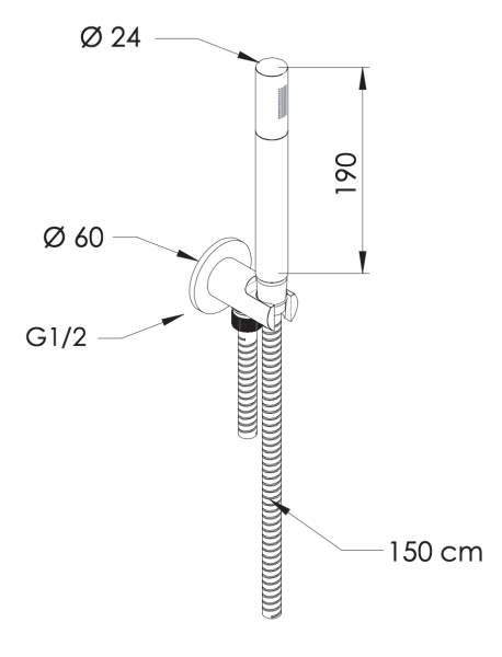 Комплект для душа Remer 337M317MCBG, золото брашированное