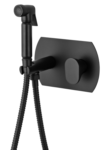 Гигиенический душ со смесителем Remer Infinity I60NO, черный матовый