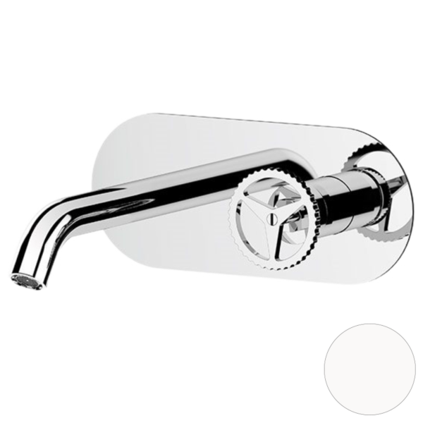 Смеситель для раковины Remer Chrono CH15LWBBO, белый матовый